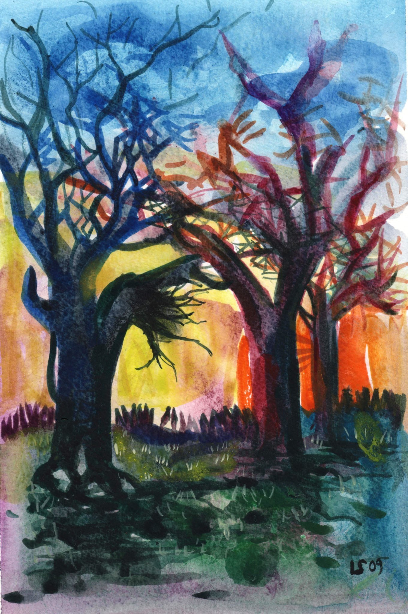 Paesaggio al tramonto di Luca Sanna