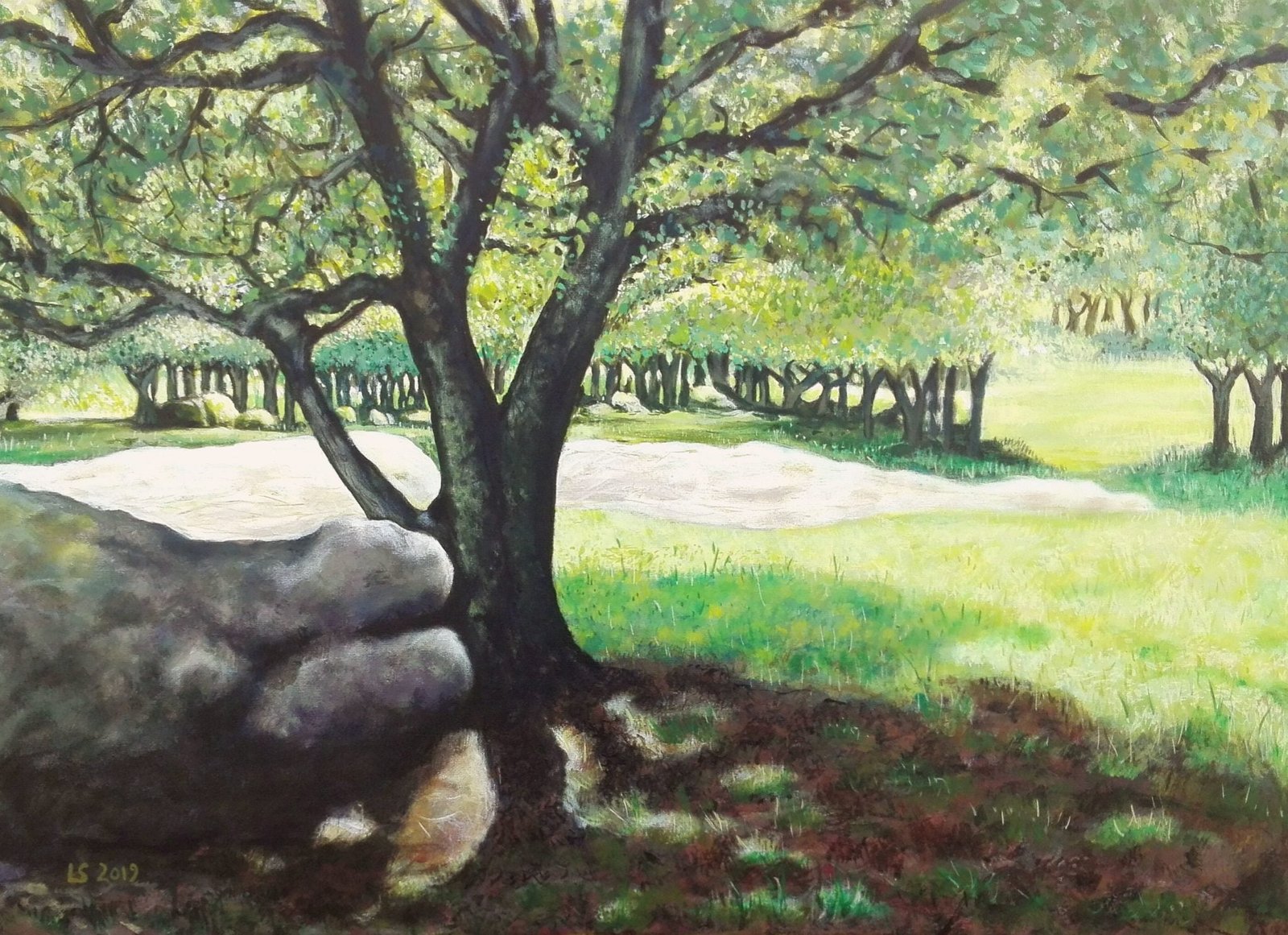 Paesaggio con alberi, Sa Fraigada