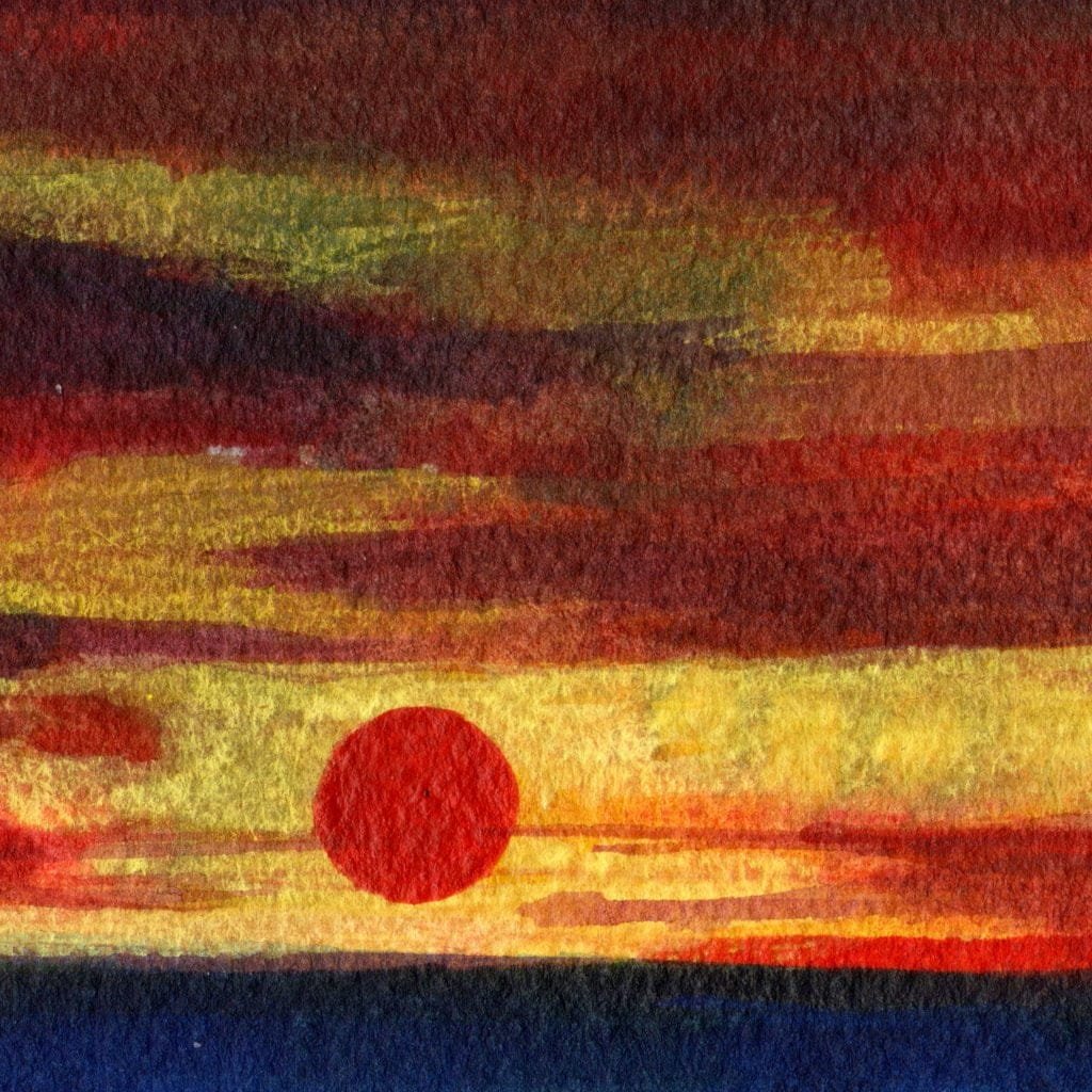 Red sunset 2 luca Ssnna